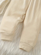 Conjunto Bebê Menino Kit 4 Peças Body Listrado Cardigan Bordado Girafa Calça e Touca Conjunto Menino 11 Kabannas 