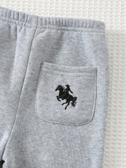 Conjunto Bebê Menino Moletom Bordado Cavalo e Calça 004 Conjunto Menino 30 Kabannas 