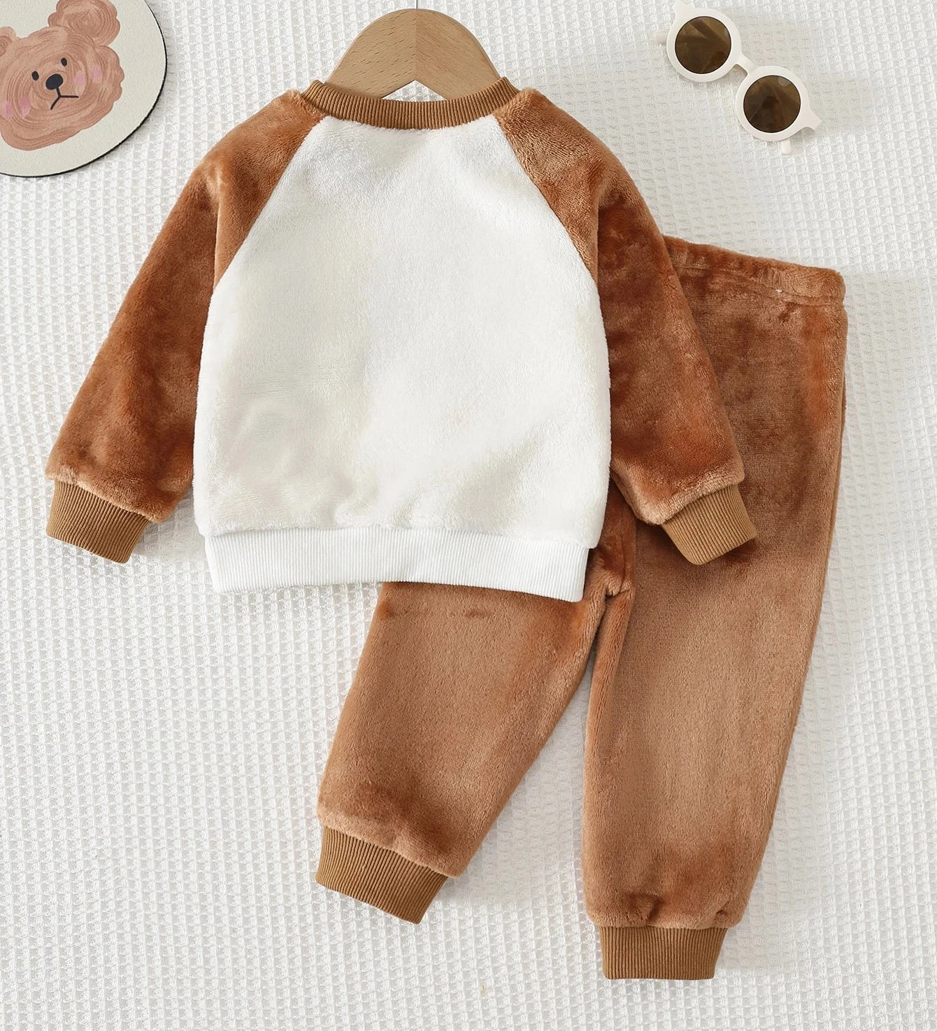 Conjunto Bebê Menino Moletom e Calça Plush Cachorro 3D 004 Conjunto Menino 42 Kabannas 