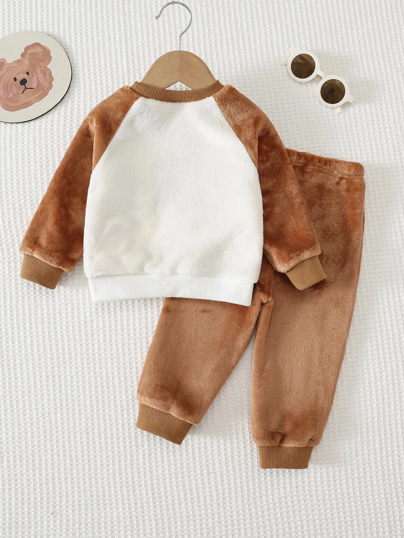 Conjunto Bebê Menino Moletom e Calça Plush Cachorro 3D 004 Conjunto Menino 42 Kabannas 