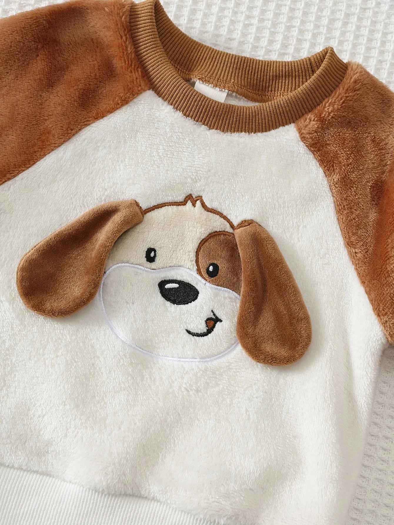Conjunto Bebê Menino Moletom e Calça Plush Cachorro 3D 004 Conjunto Menino 42 Kabannas 
