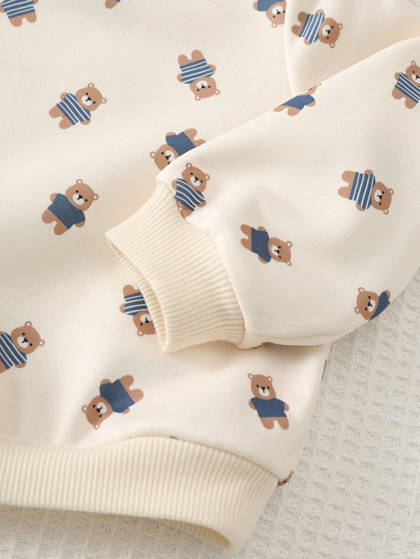 Conjunto Bebê Menino Moletom Urso e Jardineira 004 Conjunto Menino 35 Kabannas 