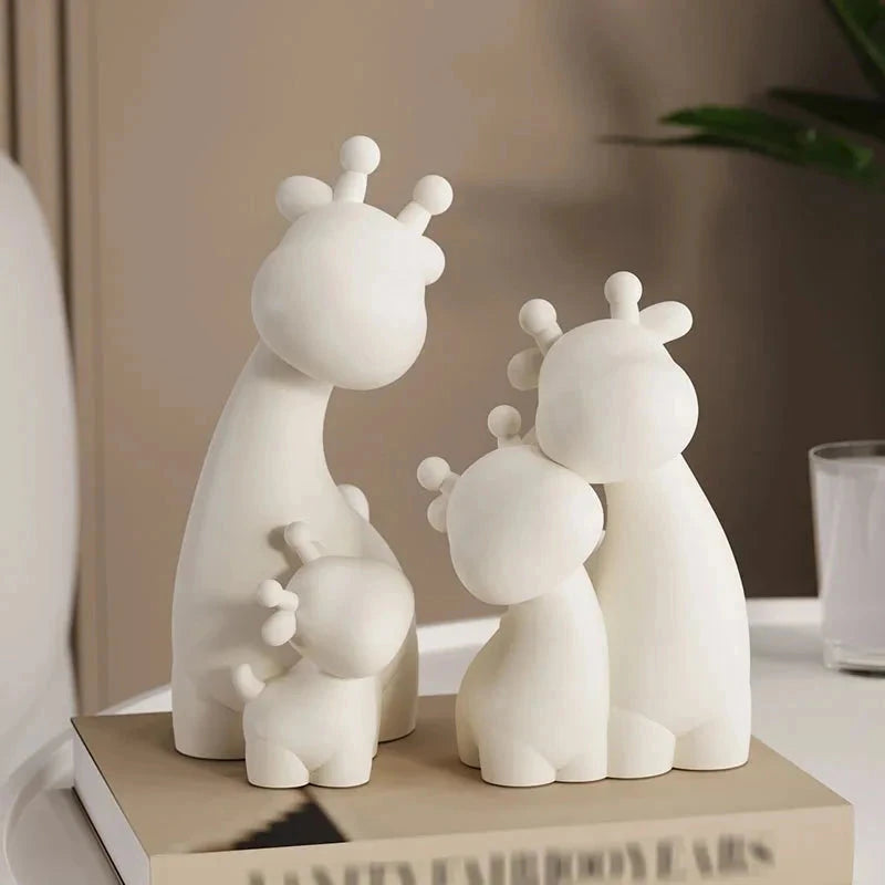 Conjunto Decorativo Família de Cervos Ornamento Infantil 01 Kabannas 