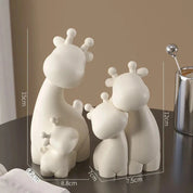 Conjunto Decorativo Família de Cervos Ornamento Infantil 01 Kabannas 
