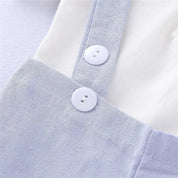 Conjunto Formal Bebê Menino - Romper e Suspensórios Conjunto Formal Bebê Menino 01 Kabannas 