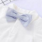 Conjunto Formal Bebê Menino - Romper e Suspensórios Conjunto Formal Bebê Menino 01 Kabannas 