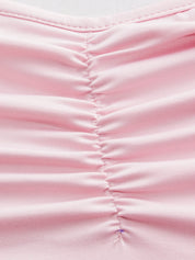 Conjunto Gestante 3 Peças Regata, Blusa Transpassada e Calça Flare - Rosa