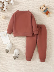 Conjunto Infantil Masculino Moletom Estampa Urso e Calça Jogger Manga Longa Gola Redonda Conjunto Menino 15 Kabannas 