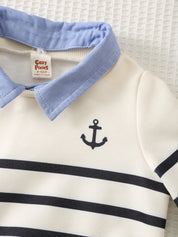 Conjunto Infantil Menino Blusa de Tricô Macio Manga Longa e Calça - Caqui