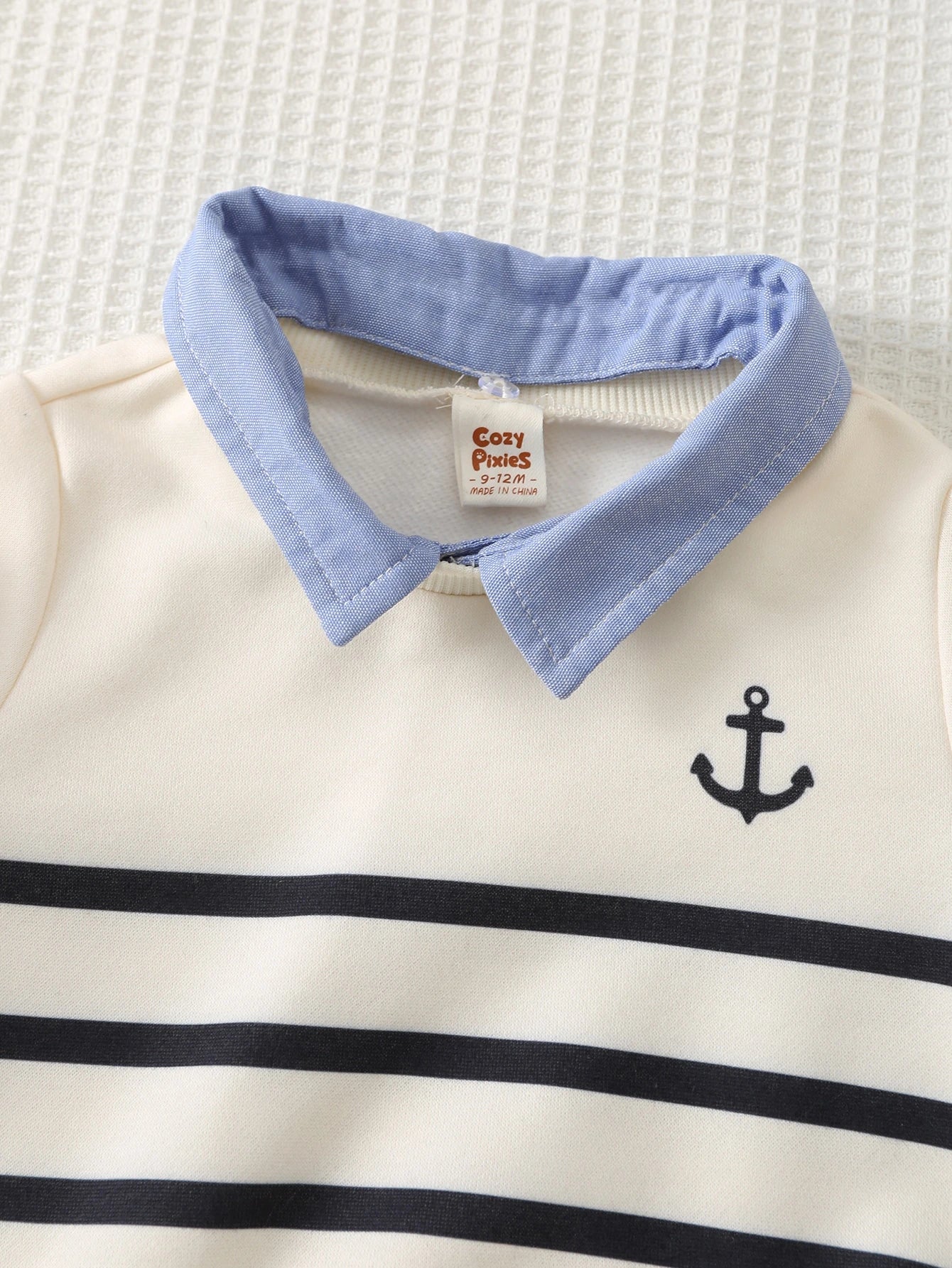 Conjunto Infantil Menino Blusa de Tricô Macio Manga Longa e Calça - Caqui