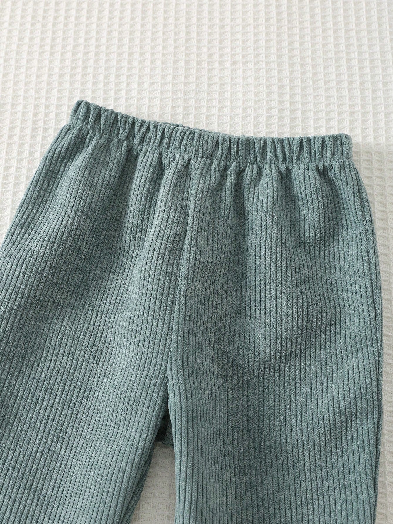 Conjunto Infantil Menino Blusa de Tricô Macio Manga Longa e Calça - Verde