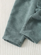 Conjunto Infantil Menino Blusa de Tricô Macio Manga Longa e Calça - Verde