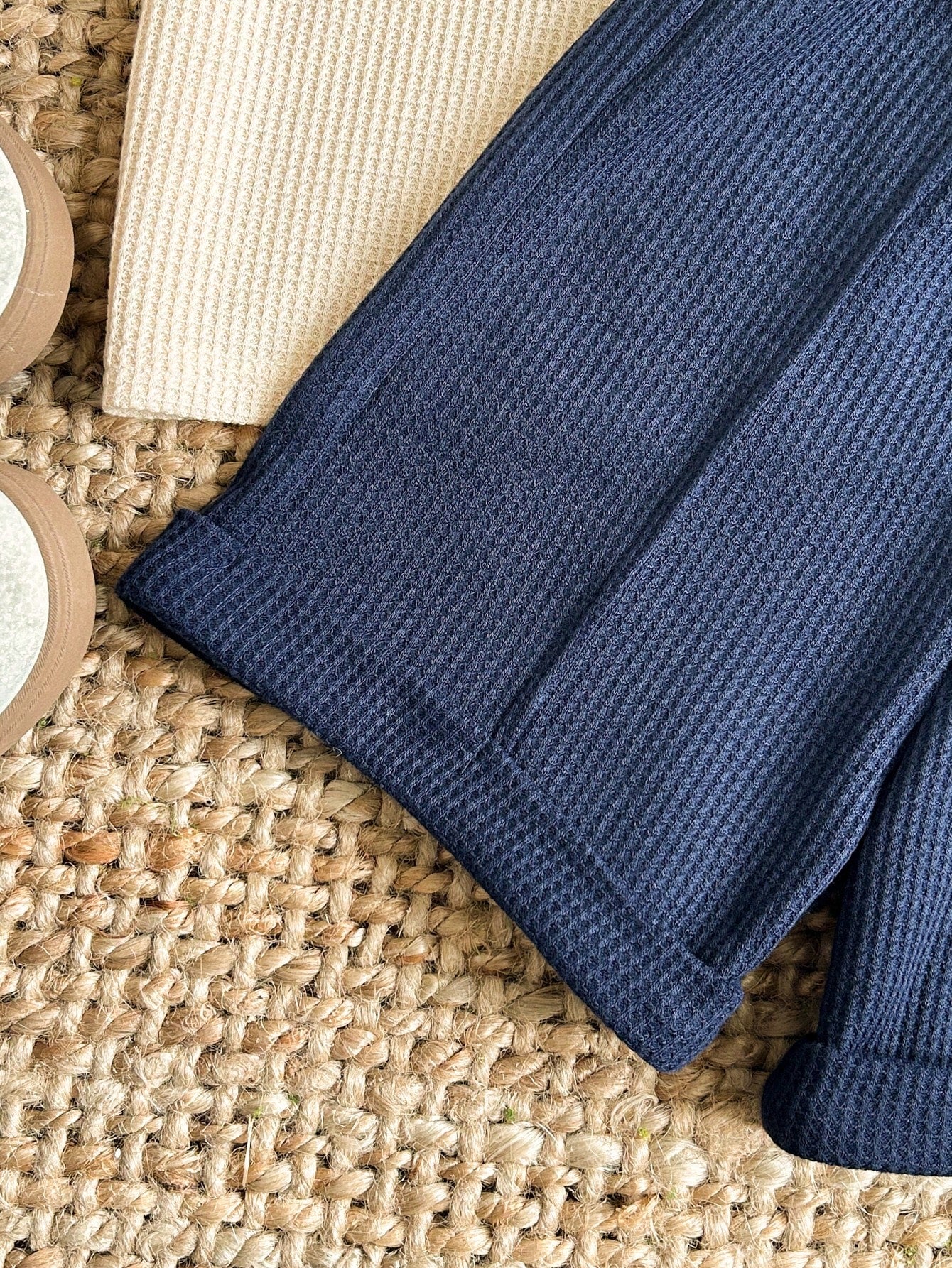 Conjunto Infantil Menino Polo Tricô com Zíper e Shorts Azul Marinho - Damasco e azul marinho