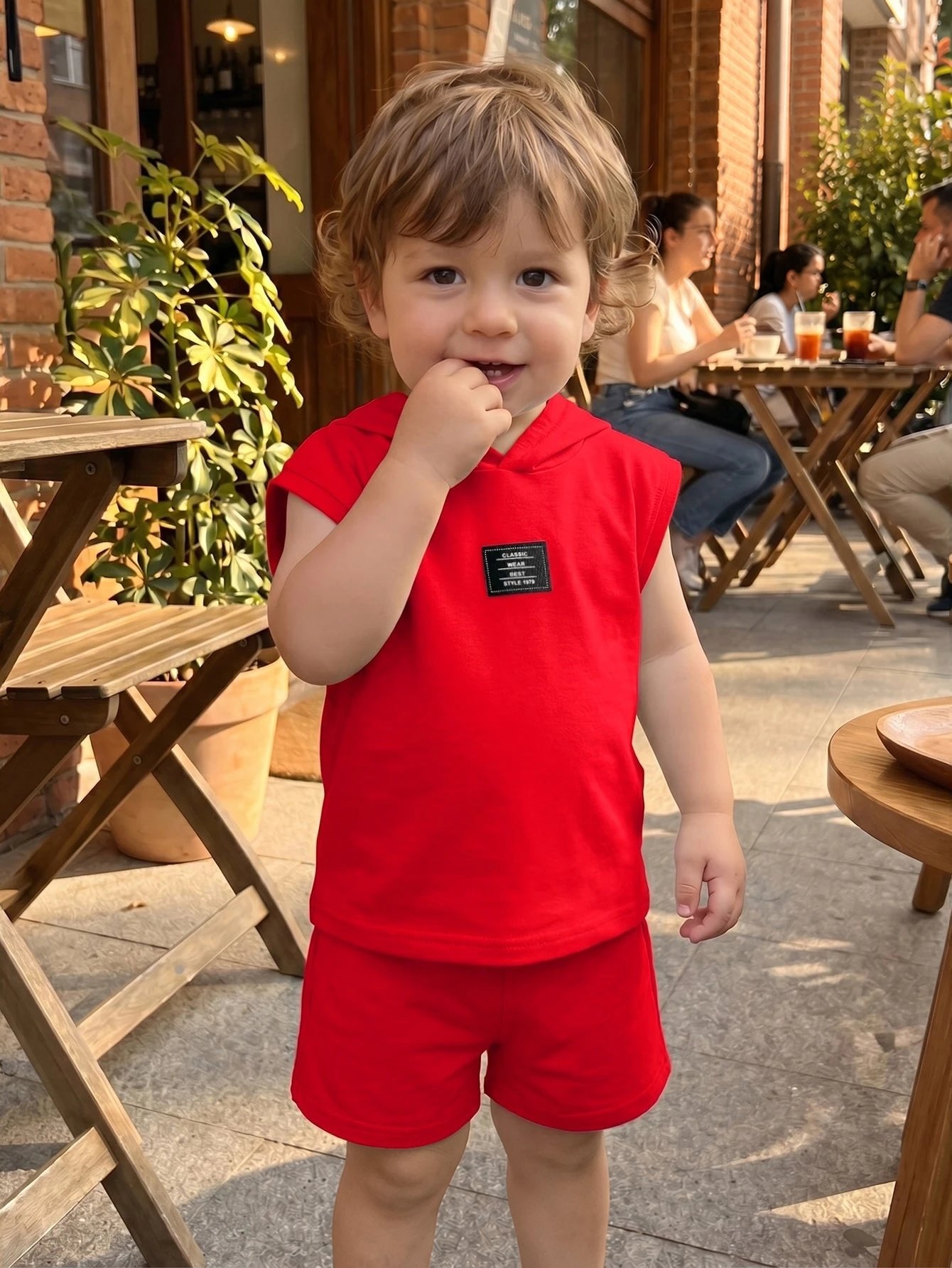 Conjunto Infantil Menino Regata com Capuz e Shorts 004 Conjunto Menino 38 Kabannas 
