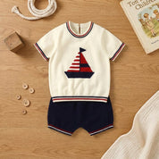 Conjunto Vintage Bebê em Algodão - Camiseta e Short Moda Vintage Infantil 36 Kabannas 