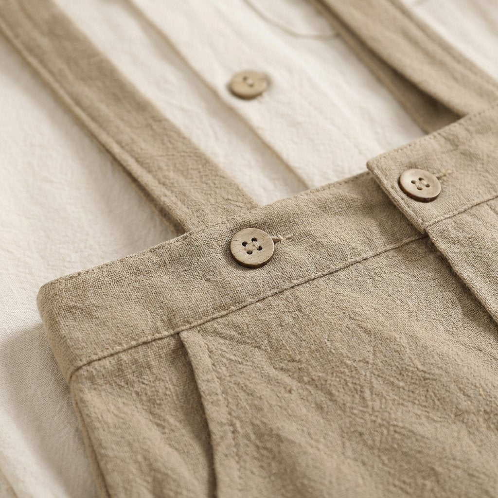 Conjunto Vintage de Suspensório e Body de Algodão para Bebês Moda Vintage Infantil 29 Kabannas 