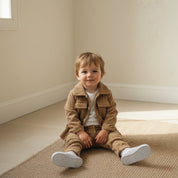 Conjunto Vintage Masculino Cotelê Caramelo - Jaqueta e Calça Moda Vintage Infantil 48 Kabannas 