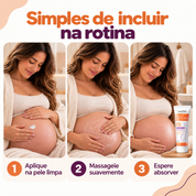 Modo de uso do creme corporal em três passos