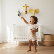 Decoração de Parede de Pelúcia Animais Safari para Quarto Infantil Cabeças de Parede 02 Kabannas 