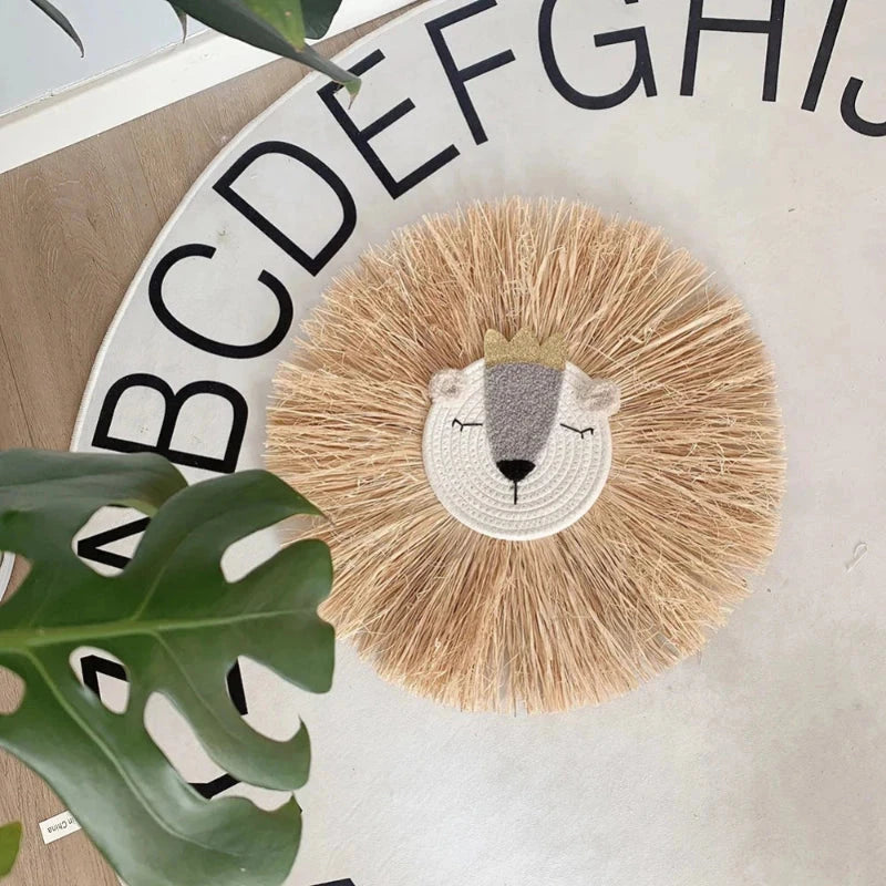 Decoração de Parede em Ráfia Feita à Mão Decoração de Parede 01 Kabannas 