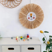 Decoração de Parede em Ráfia Feita à Mão Decoração de Parede 01 Kabannas 