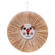 Decoração de Parede em Ráfia Feita à Mão Decoração de Parede 01 Kabannas Macaco divertido 
