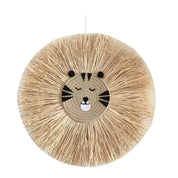 Decoração de Parede em Ráfia Feita à Mão Decoração de Parede 01 Kabannas Tigre sonolento 