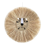 Decoração de Parede em Ráfia Feita à Mão Decoração de Parede 01 Kabannas Tigre sorridente 