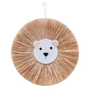 Decoração de Parede em Ráfia Feita à Mão Decoração de Parede 01 Kabannas Urso fofo 