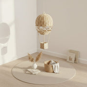 Decoração Infantil Balão de Ar Quente em Tecido Rattan Rattan Decorativo 03 Kabannas 