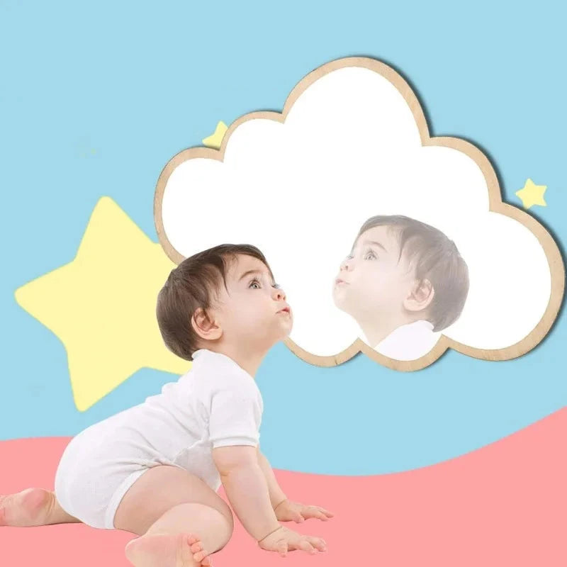 Espelho Decorativo Infantil em Forma de Nuvem Espelhos Decorativos Infantis 01 Kabannas 