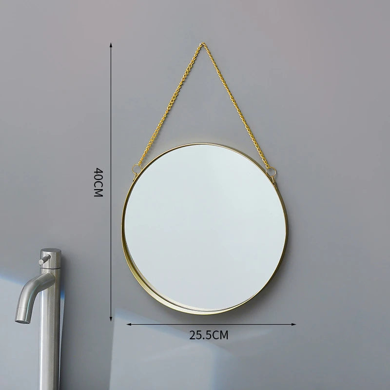 Espelho para Banheiro Redondo com Alça Kabannas 