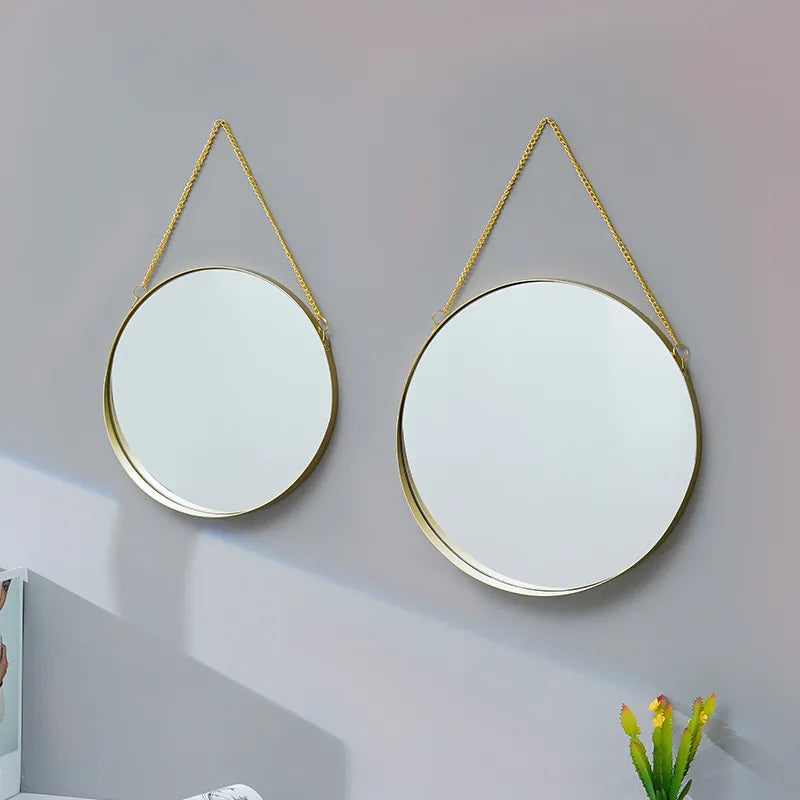 Espelho para Banheiro Redondo com Alça Kabannas 