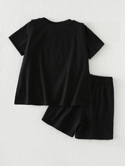 Fantasia infantil com capa e shorts – vista traseira