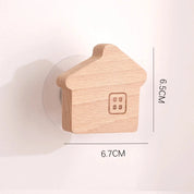 Gancho Decorativo Infantil de Madeira Acessórios Decorativos de Parede 01 Kabannas Casa 