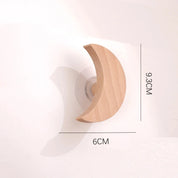 Gancho Decorativo Infantil de Madeira Acessórios Decorativos de Parede 01 Kabannas Lua 