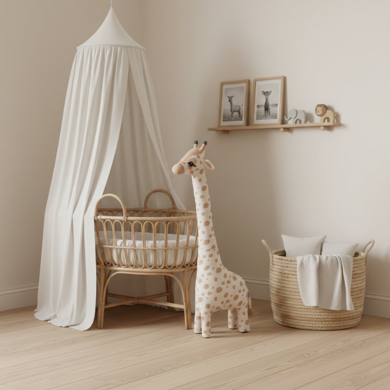 Girafa de Pelúcia Safari Macia para Decoração Infantil Brinquedo de Pelúcia 14 Kabannas 