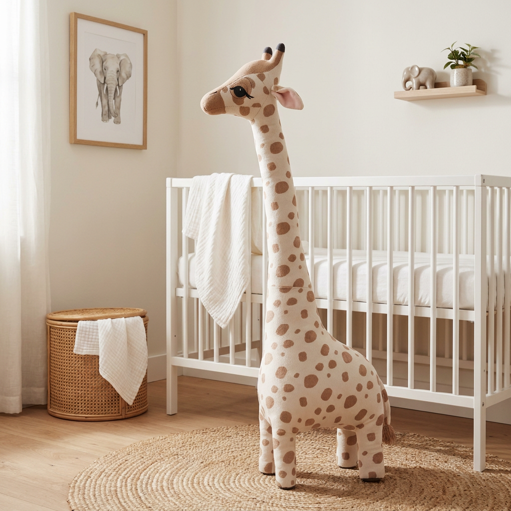 Girafa de Pelúcia Safari Macia para Decoração Infantil Brinquedo de Pelúcia 14 Kabannas 40 cm