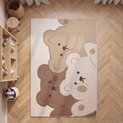 Tapete Infantil Retangular Antiderrapante Ursinhos