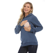 Hoodie de Maternidade com Abertura para Amamentação Hoodie de Maternidade 01 Kabannas 