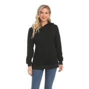 Hoodie de Maternidade com Abertura para Amamentação Hoodie de Maternidade 01 Kabannas Preto PP 