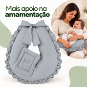 Arte principal aprovada da almofada de amamentação na cor Cinza