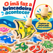 Varinha magnética capturando peça pelo disco metálico