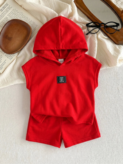 Conjunto Infantil Menino Regata com Capuz e Shorts
