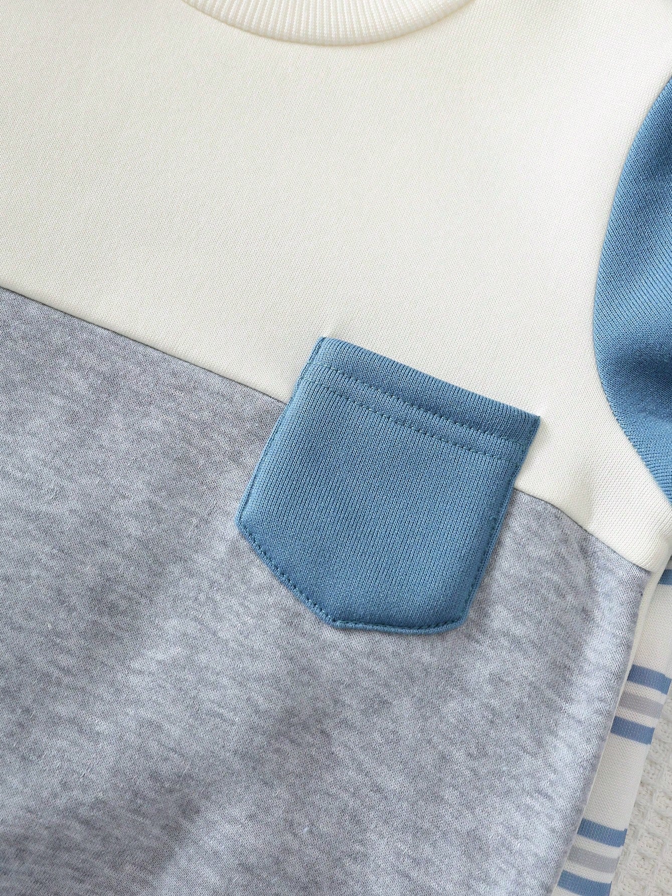 Kit 3 Conjuntos Infantil Menino Moletom Forrado e Calça Jogger - Tons de azul