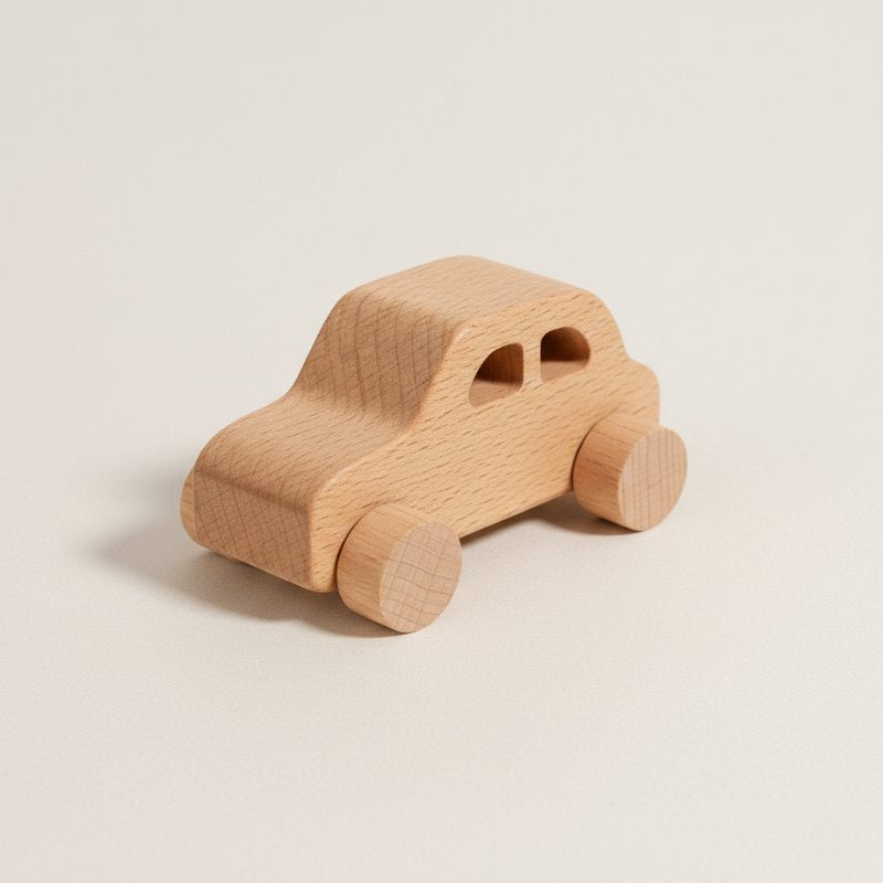 Kit Carrinhos Montessori de Madeira Brinquedos de Madeira 04 Kabannas 