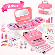 Kit maquiagem infantil 72 peças variante rosa