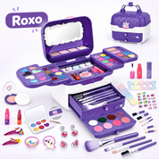 Kit maquiagem infantil 72 peças variante roxa