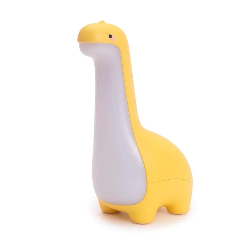 Luminária de Mesa Infantil Dinossauro com Temporizador e USB Luminária de Mesa 01 Kabannas Amarelo 