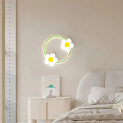 Luminária de Parede Infantil Flor LED Luminária de Parede 04 Kabannas 